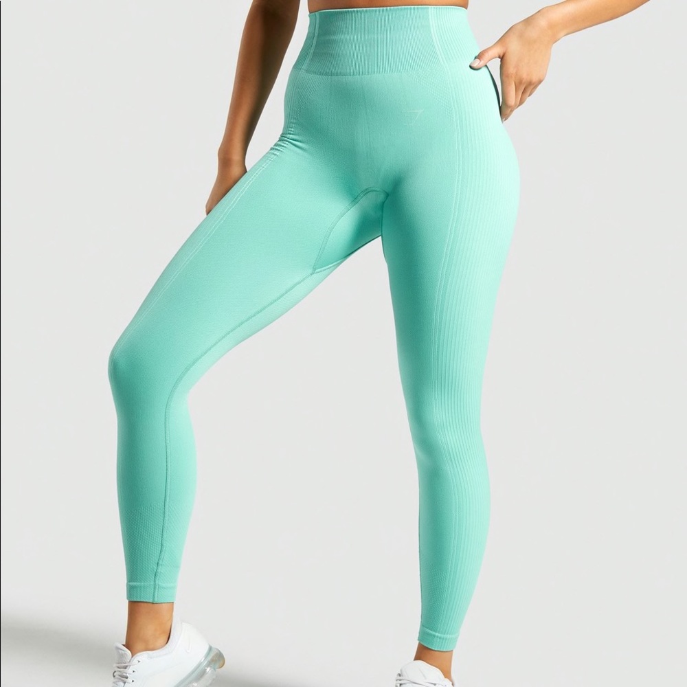 Gymshark Ultra Seamless Leggings, Large - Green